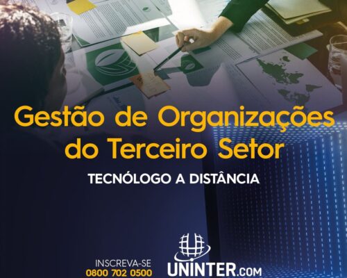 GESTÃO DE ORGANIZAÇÕES DO TERCEIRO SETOR – TECNÓLOGO A DISTÂNCIA